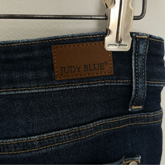 Judy Blue Womens Boyfriend Fit Jeans Size 31 Distressed Bleach Splatter Stretch - Picture 7 of 11